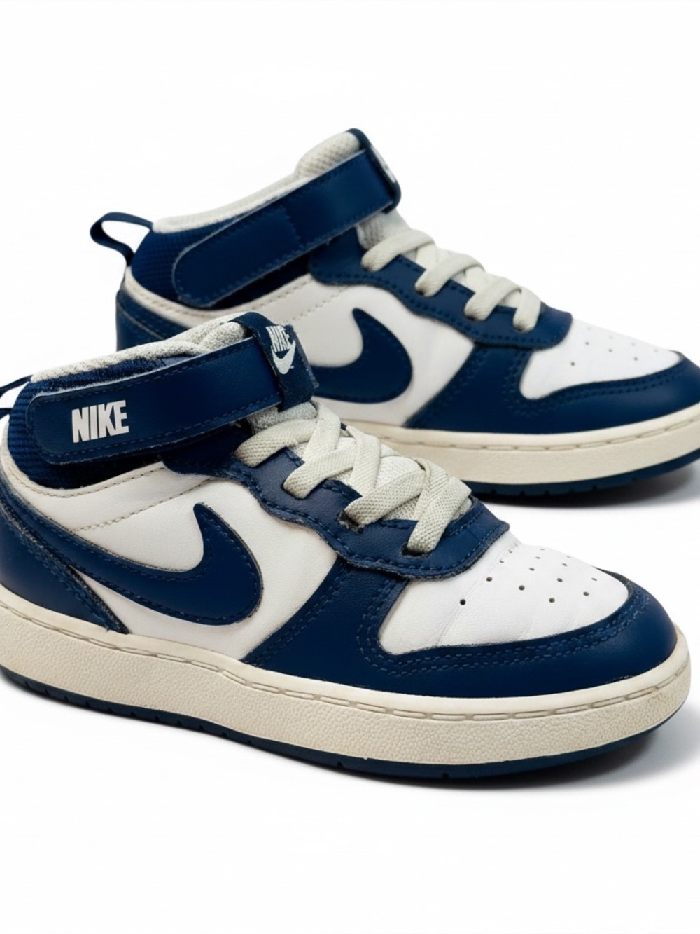 Nike CD7784-107 Boys High Top Sneakers Blue White Lace Up US  10C